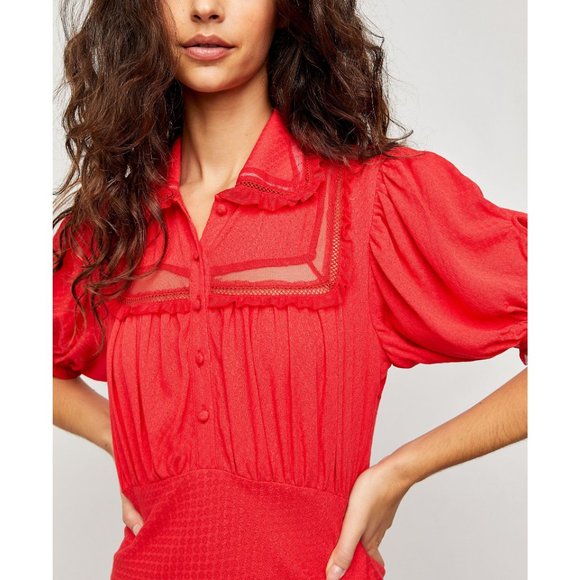 NWT Free People Warm Glow Mini / Cherry Crush - Picture 4 of 6